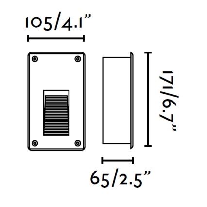 FARO 70450 - LED Vanjska ugradbena svjetiljka FILTER LED/2W/230V IP65