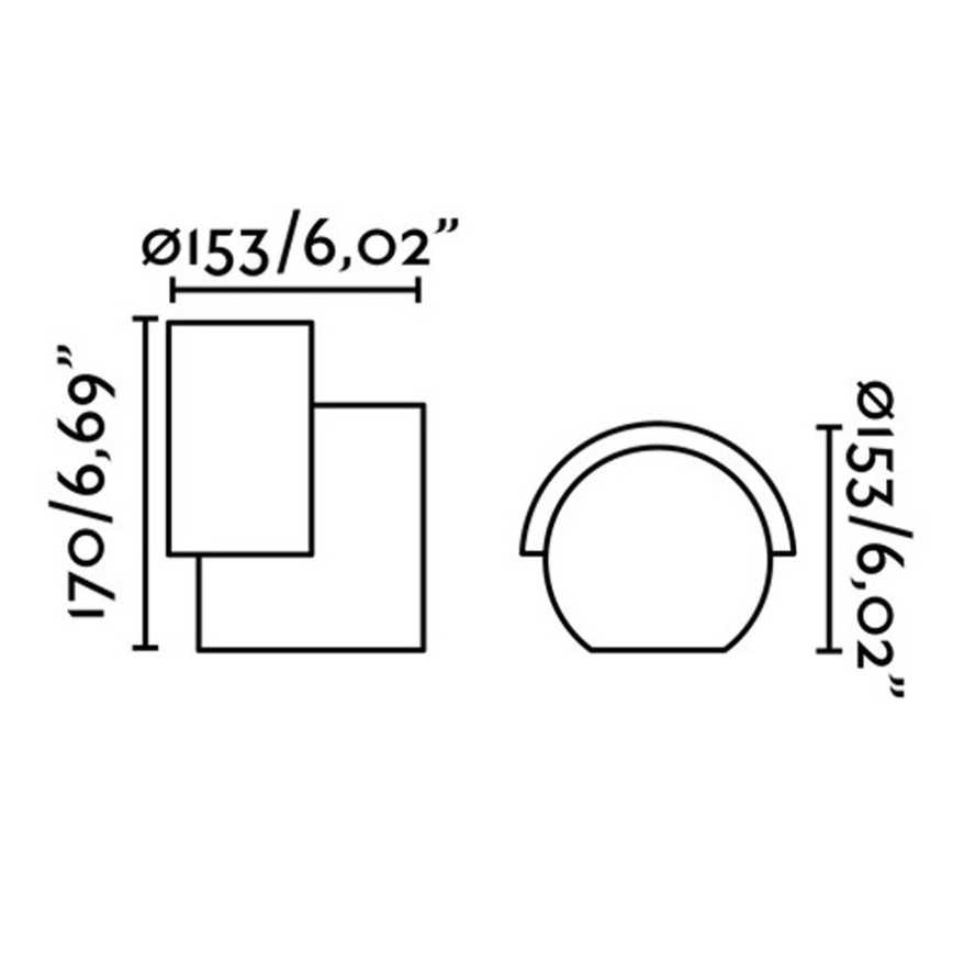 FARO 70576 - LED Vanjska zidna svjetiljka NOBORU LED/16W/230V IP65