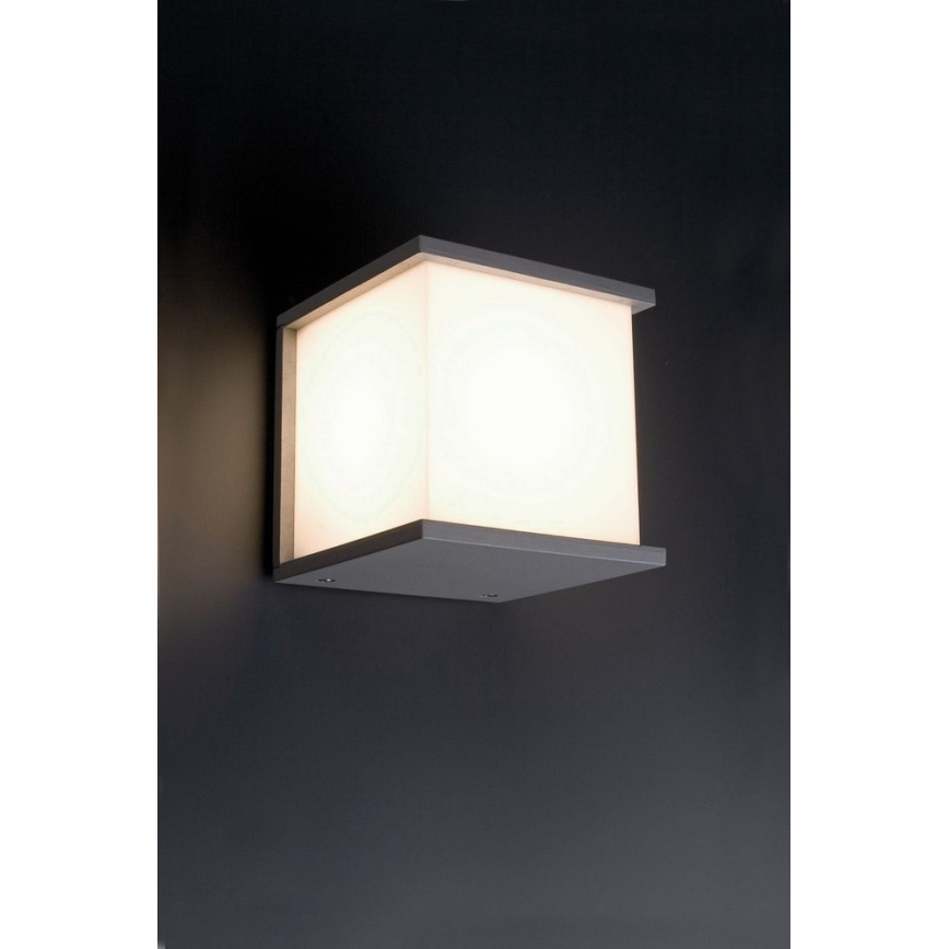 FARO 70689 - Vanjska zidna svjetiljka KUBICK 1xE27/60W/100-240V IP44