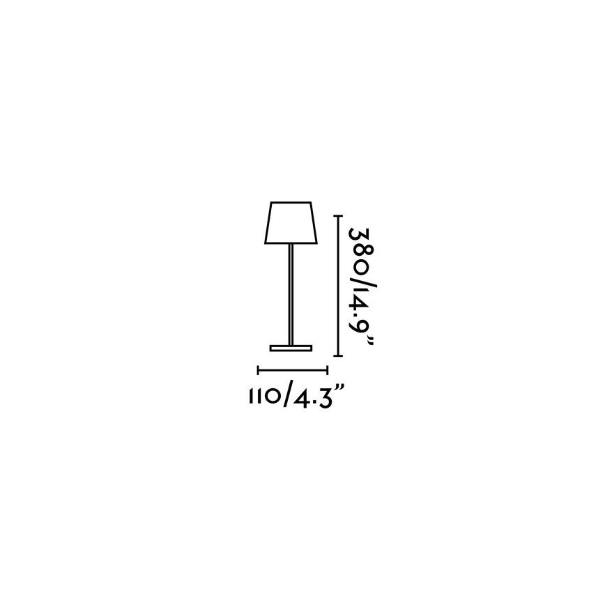 FARO 70776 - LED Vanjska prigušiva stolna lampa na dodir TOC LED/2,2W/230V IP54