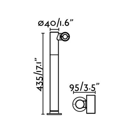 FARO 70783 - LED Vanjska lampa SPY-2 LED/6W/230V IP65