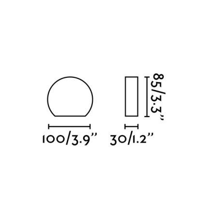FARO 70824 - LED Vanjska zidna svjetiljka PILL LED/4W/230V IP54