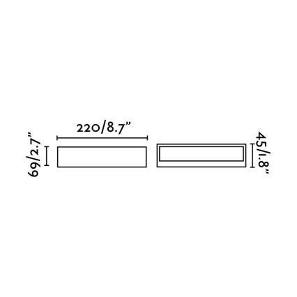 FARO 71052 - LED Vanjska zidna svjetiljka TOLUCA LED/16W/230V IP65