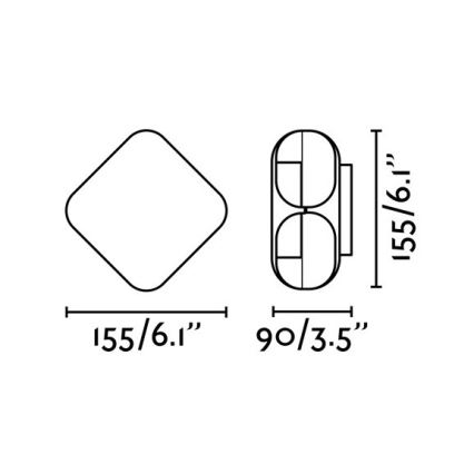 FARO 71212 - LED Vanjska zidna svjetiljka BU-OH LED/12W/230V IP65