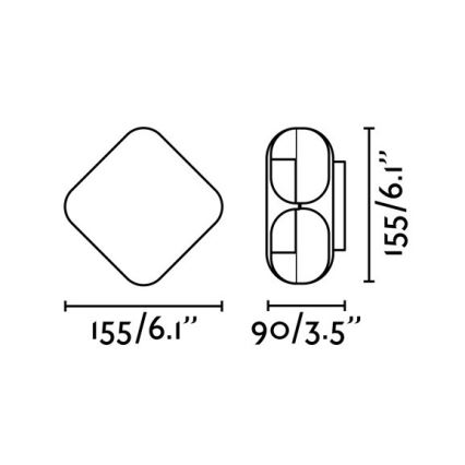 FARO 71212 - LED Vanjska zidna svjetiljka BU-OH LED/12W/230V IP65