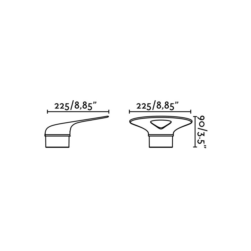 FARO 71223 - LED Vanjska zidna svjetiljka LOTUS LED/18W/230V IP65