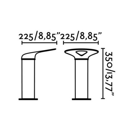 FARO 71224 - LED Vanjska lampa LOTUS LED/18W/230V IP65