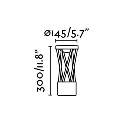 FARO 71286 - LED Vanjska lampa TWIST LED/10W/230V IP65