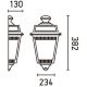 FARO 71424 - Vanjska zidna svjetiljka ARGOT 1xE27/100W/230V IP44