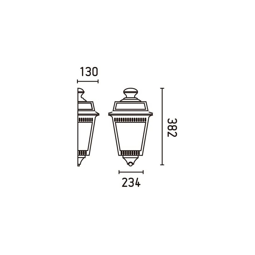 FARO 71424 - Vanjska zidna svjetiljka ARGOT 1xE27/100W/230V IP44