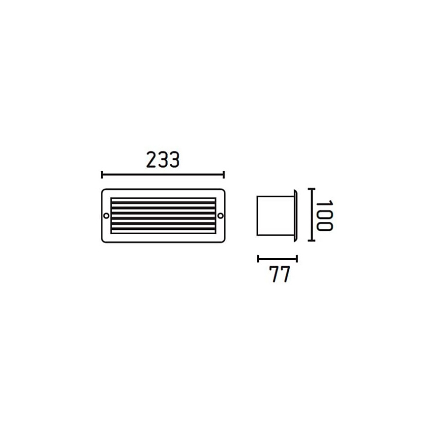 FARO 71480 - Vanjska zidna svjetiljka ESCA 1xE27/40W/100-240V IP44