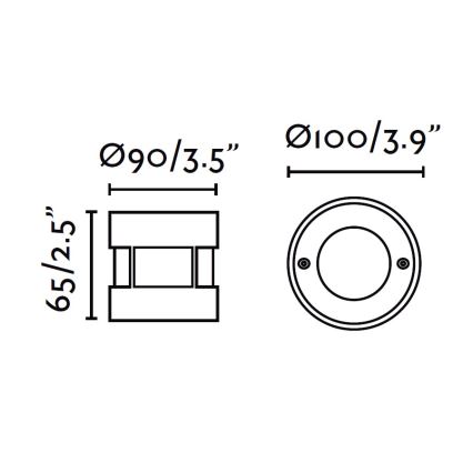 FARO 71498 - LED Vanjska prilazna svjetiljka LED/3W/100-240V IP67