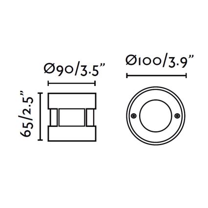 FARO 71498 - LED Vanjska prilazna svjetiljka LED/3W/100-240V IP67