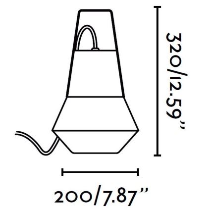 FARO 71562 - Vanjska viseća svjetiljka CAT 1xE27/20W/230V IP54