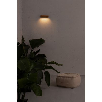 FARO 71898 - LED Vanjsko zidno svjetlo LAKO LED/8W/230V IP65 crna/drvo
