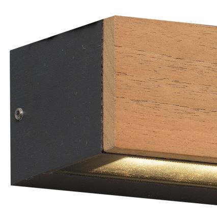 FARO 71898 - LED Vanjsko zidno svjetlo LAKO LED/8W/230V IP65 crna/drvo