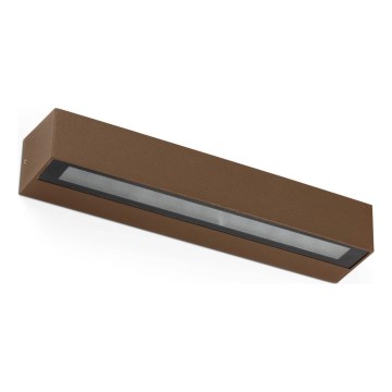 FARO 71905 - LED vanjska zidna svjetiljka DORO 2xLED/10W/230V IP65 smeđa