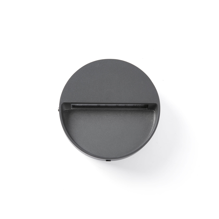 FARO 71960 - LED svjetiljka za stubište DUNE, LED/3W/230V, 2200/2700/3200/4000K, IP65, antracit, okrugla