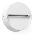 FARO 71961 - LED svjetiljka za stepenice DUNE LED/3W/230V 2200/2700/3200/4000K IP65 bijela okrugla