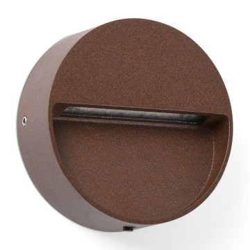 FARO 71962 - LED svjetiljka za stepenište DUNE LED/3W/230V 2200/2700/3200/4000K IP65 smeđa okrugla