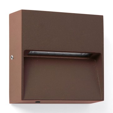 FARO 71965 - LED svjetiljka za stubište DUNE LED/3W/230V 2200/2700/3200/4000K IP65 smeđa kvadratna