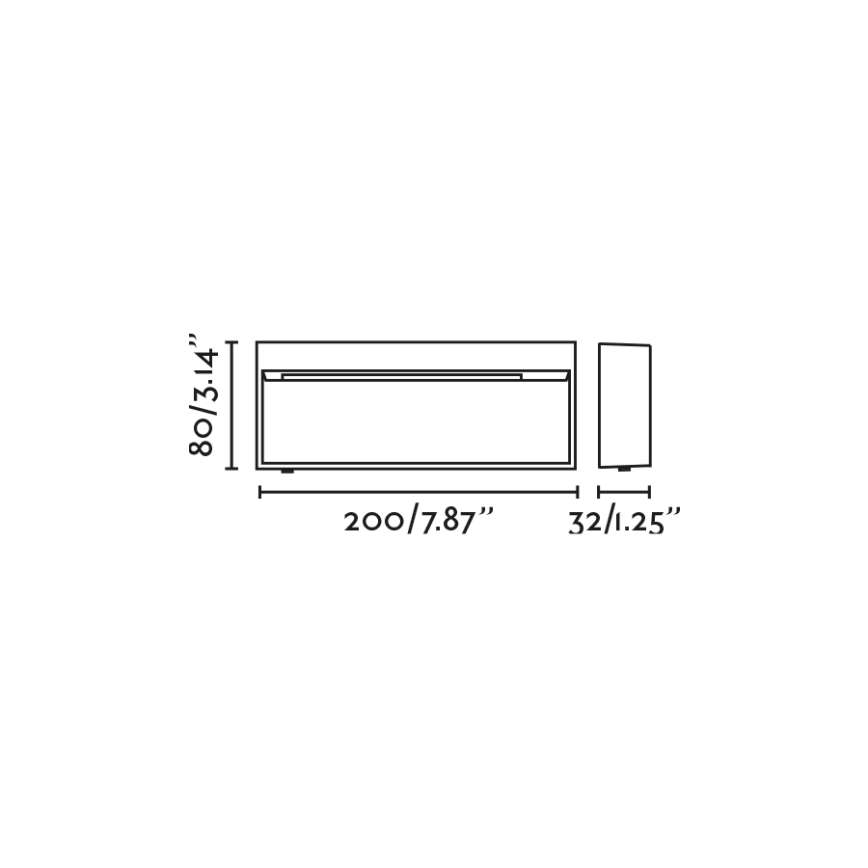 FARO 71967 - LED svjetiljka za stepenište DUNE LED/6W/230V 2200/2700/3200/4000K IP65 bijela pravokutna