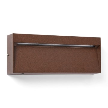 FARO 71968 - LED svjetiljka za stubište DUNE, LED/6W/230V, 2200/2700/3200/4000K, IP65, smeđa, pravokutnog oblika
