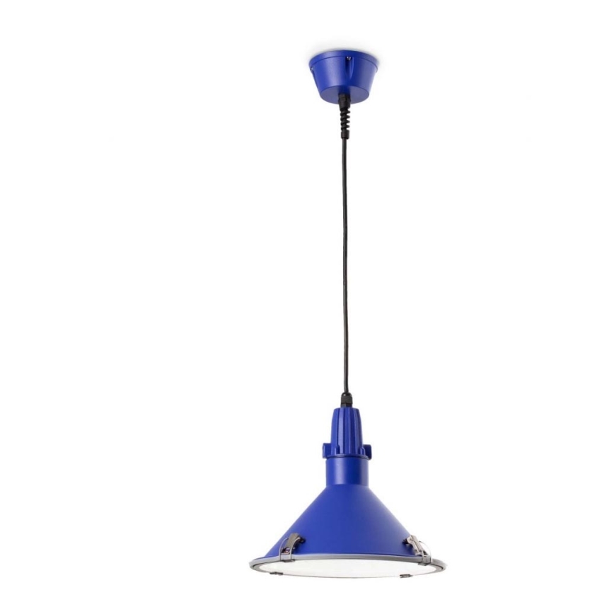 FARO 71990 - Vanjski luster BELL 1xE27/23W/230V plava IP44