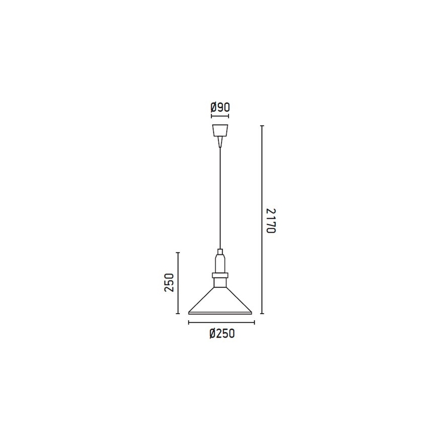 FARO 71990 - Vanjski luster BELL 1xE27/23W/230V plava IP44