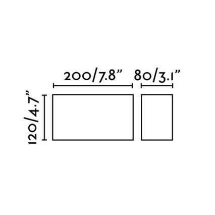 FARO 72269 - LED Vanjska zidna svjetiljka TANE LED/6W/230V IP44