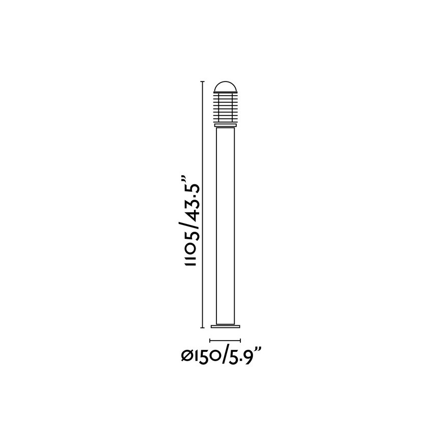 FARO 73460 - Vanjska lampa VERNO-G 1xE27/60W/230V IP44