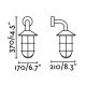 FARO 73695 - Vanjska zidna svjetiljka HONEY 1xE27/15W/230V IP54