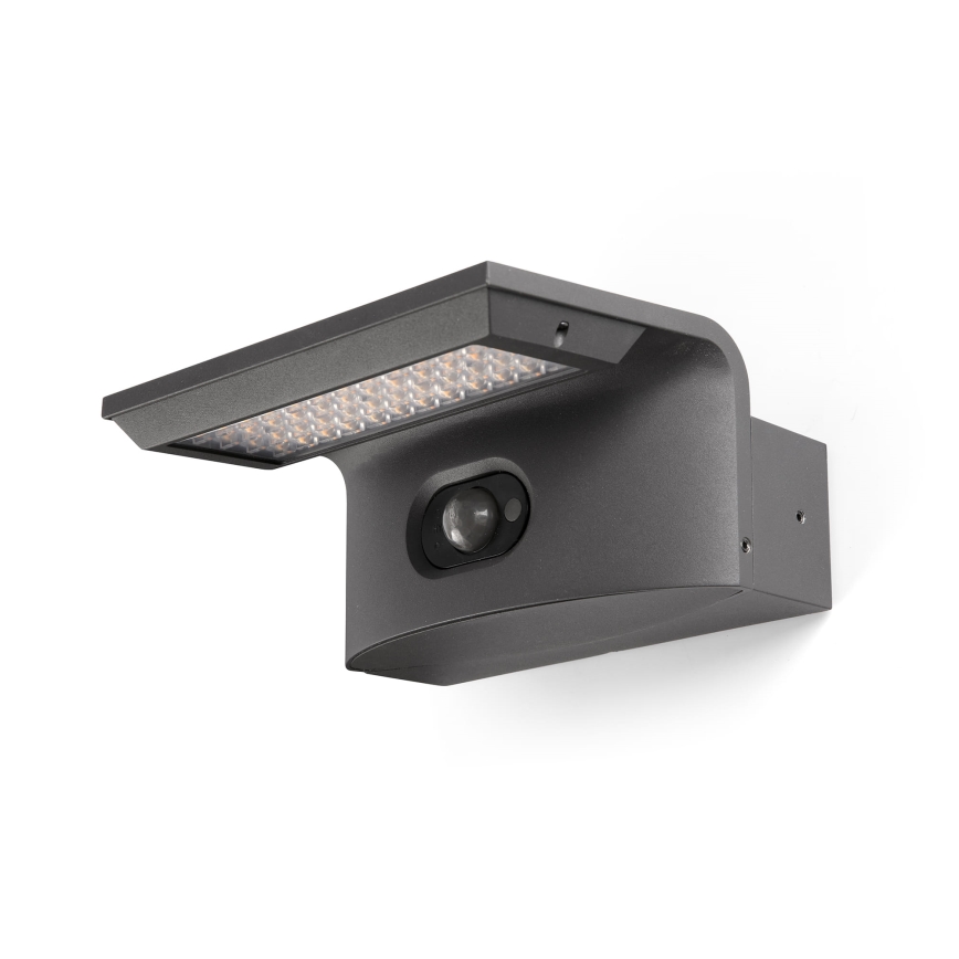 FARO 74456 - LED solarna zidna svjetiljka LUMA sa senzorom LED/5W/3,7/230V IP65 antracitna