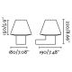 FARO - Vanjska zidna svjetiljka APLIQUE 1xE27/15W/230V IP44