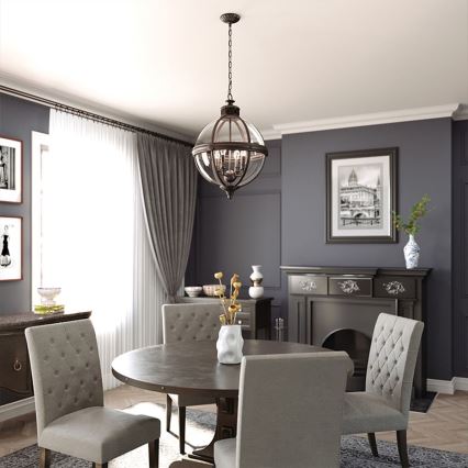 Feiss - Luster na lancu ADAMS 4xE14/60W/230V brončana