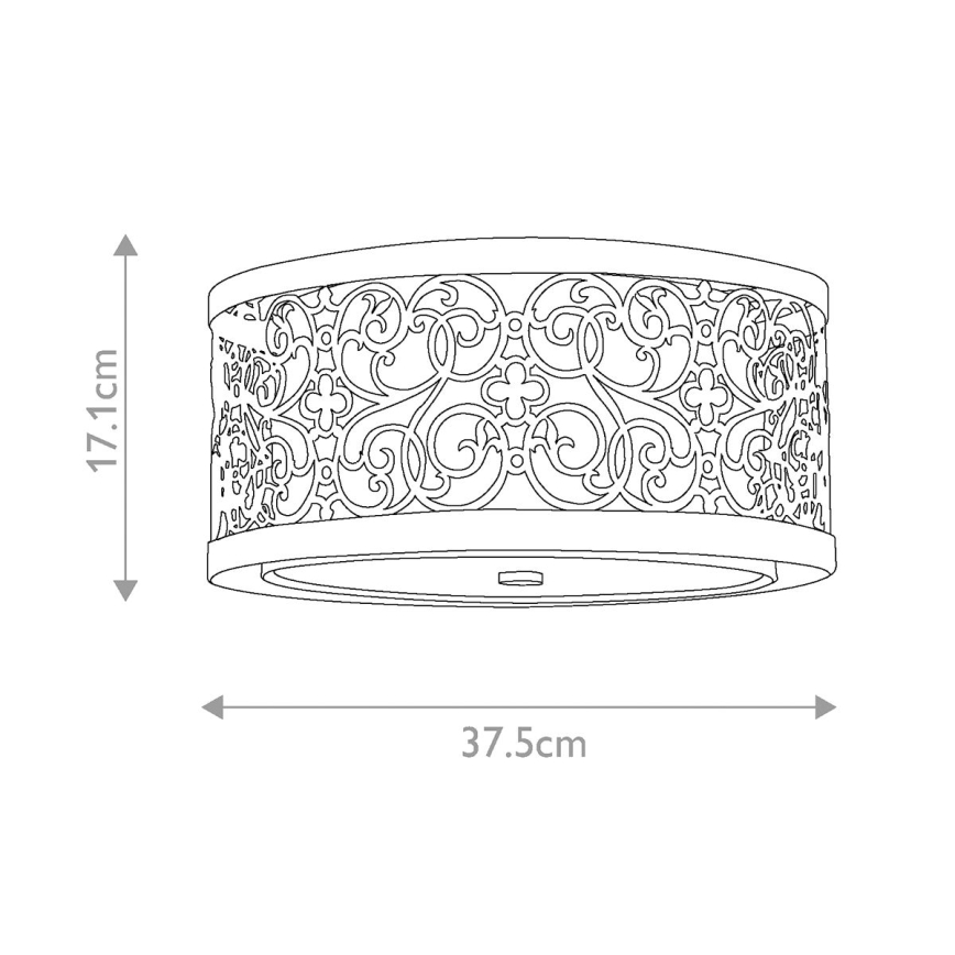 Feiss - Stropna svjetiljka ARABESQUE 2xE27/40W/230V zlatna