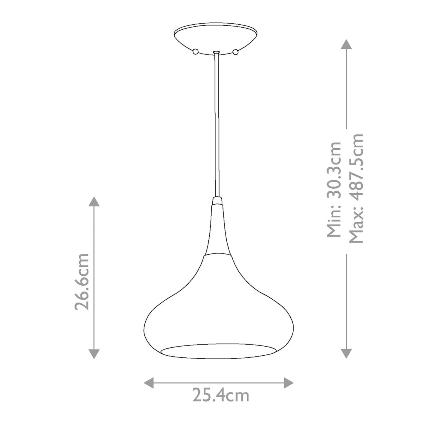 Feiss - Luster na sajli BESO 1xE27/60W/230V sjajni krom