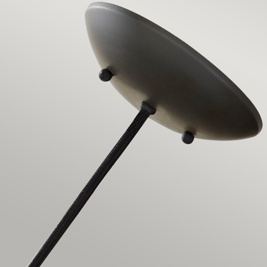 Feiss - Viseći luster na kabelu BESO 1xE27/60W/230V Ø 25,4 cm crna/bakrena