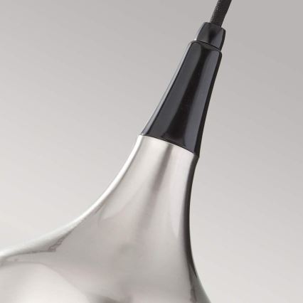 Feiss - Luster na sajli BESO 1xE27/60W/230V matirani krom/crna