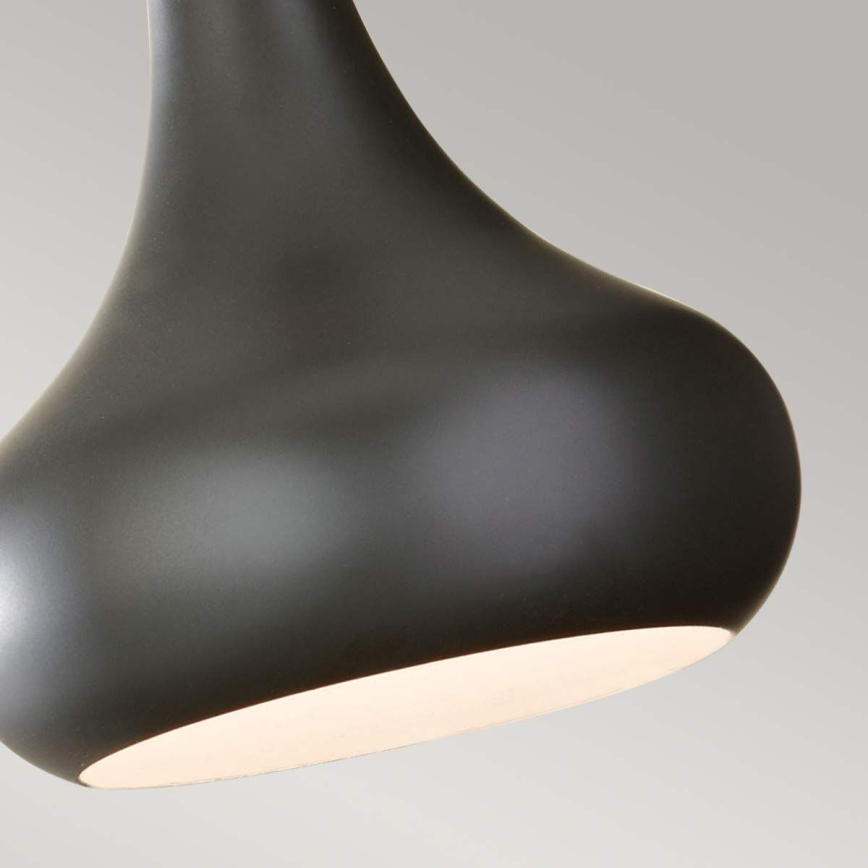 Feiss - Luster na kabelu BESO 1xE27/60W/230V Ø 17,9 cm crna/bakrena