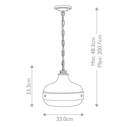 Feiss - Luster na lancu CADENCE 2xE27/75W/230V