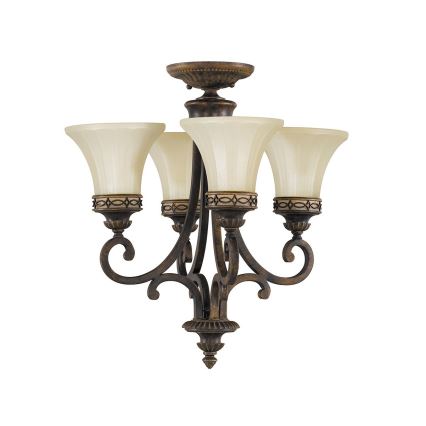 Feiss - Luster na lancu DRAWING ROOM 4xE27/60W/230V