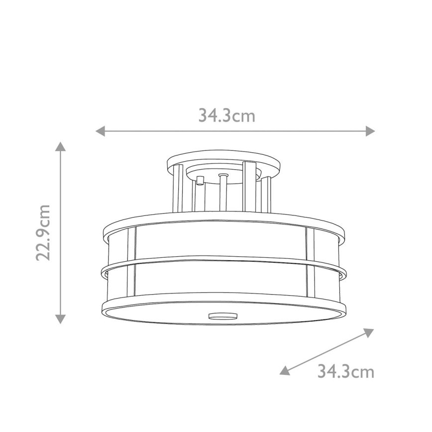 Feiss - Nadgradni luster FUSION 3xE27/40W/230V