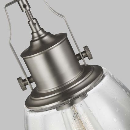 Feiss - Viseći luster HOBSON 1xE27/60W/230V srebrna