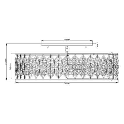 Feiss - Stropna svjetiljka LUCIA 6xE27/60W/230V