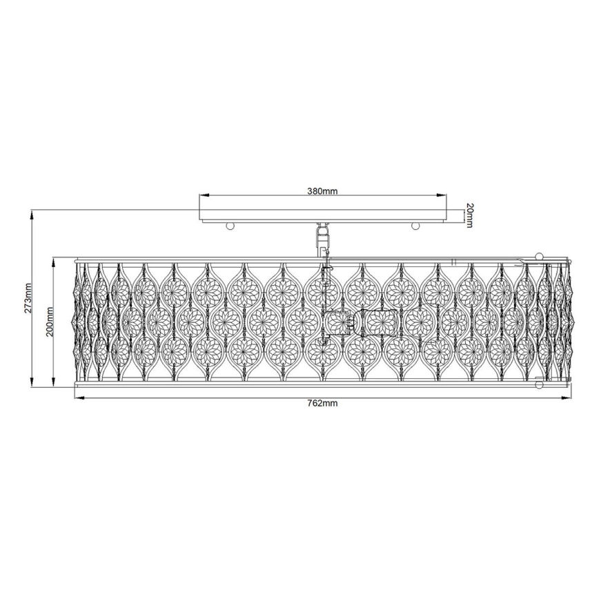 Feiss - Stropna svjetiljka LUCIA 6xE27/60W/230V