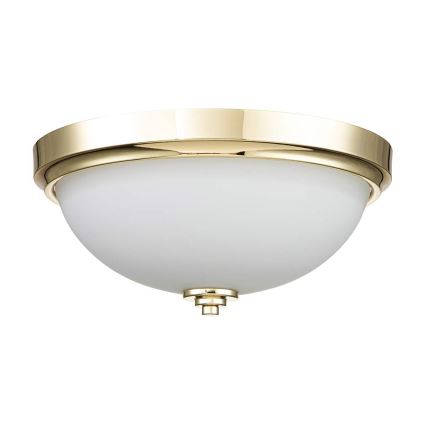 Feiss - Kupaonsko stropno svjetlo MALIBU 2xE27/60W/230V IP44 zlatno