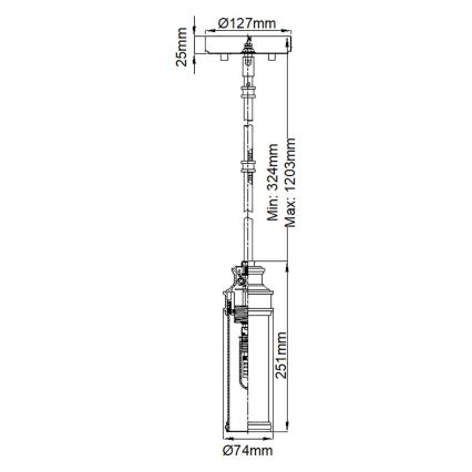 Feiss - LED Luster za kupaonicu PAYNE 1xG9/3W/230V IP44