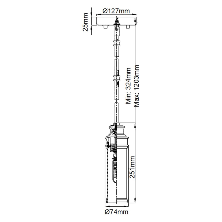 Feiss - LED Luster za kupaonicu PAYNE 1xG9/3W/230V IP44