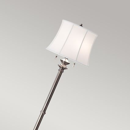 Feiss - Podna lampa STATEROOM 2xE27/60W/230V srebrna